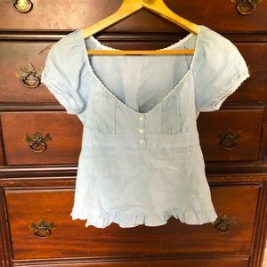 Linen/cotton top